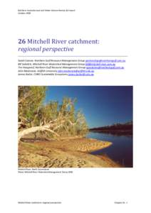 Rivers of Queensland / Aquatic ecology / Rivers / Sustainability / Mitchell River / Drainage basin / Natural resource management / Groundwater / Wetland / Water / Earth / Hydrology