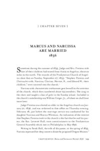 [ CH A P T E R SE V E N ]  MARCUS AND NARCISSA ARE MARRIED 1836