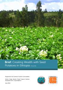 Brief: Creating Wealth with Seed Potatoes in Ethiopia (FIGG/39) Prepared for the Common Fund for Commodities Author: Roger Bymolt, Royal Tropical Institute, Amsterdam (KIT). 