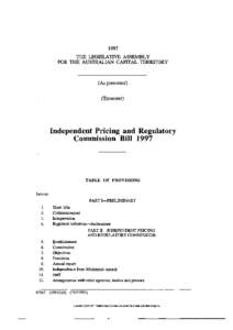 1997 THE LEGISLATIVE ASSEMBLY FOR THE AUSTRALIAN CAPITAL TERRITORY (As presented) (Treasurer)