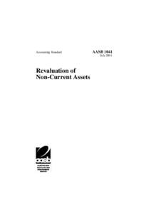 Accounting Standard  AASB 1041 July[removed]Revaluation of