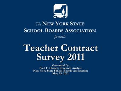 The NEW  YORK STATE SCHOOL BOARDS ASSOCIATION presents