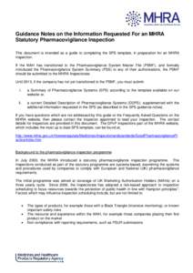 Microsoft Word - Copy of Summary of Pharmacovigilance Systems _SPS_ Guidance notes version 15 Apr-2013.doc