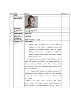 Microsoft Word - ZSI_website, Dr. Indu