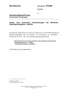 Bundesrat  Drucksache