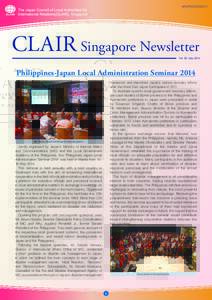 MIC(P[removed]CLAIR Singapore Newsletter Vol. 62 July. 2014