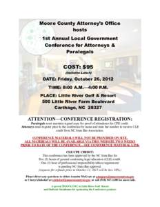 Moore County Attorney’s Office hosts 1st Annual Local Government Conference for Attorneys & Paralegals