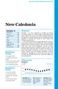 ©Lonely Planet Publications Pty Ltd  New Caledonia Why Go? Grande Terre..................147 Noumea .........................148