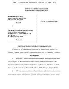 Case 1:15-cvJDB Document 11 FiledPage 1 of 37  UNITED STATES DISTRICT COURT FOR THE DISTRICT OF COLUMBIA __________________________________________ )