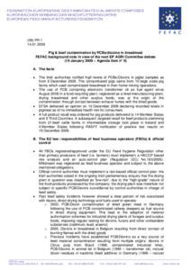 FEDERATION EUROPEENNE DES FABRICANTS D’ALIMENTS COMPOSES EUROPÄISCHER VERBAND DER MISCHFUTTERINDUSTRIE EUROPEAN FEED MANUFACTURERS FEDERATION (09) PR[removed]