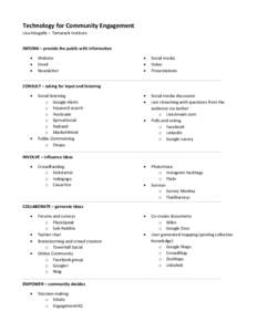 Crowdsourcing / Computing / Web 2.0 / Fundraising / Social media / HootSuite / Instagram / IndieGoGo / Ushahidi / World Wide Web / Information / Twitter