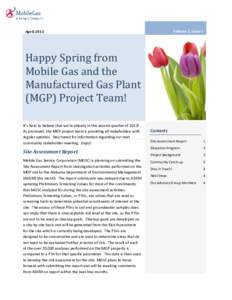Happy Spring from Mobile Gas and the Manufactured Gas Plant (MGP) Project Team!