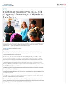 NEWS  Bainbridge council gives initial nod of approval for conceptual Waterfront Park design