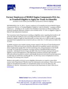 Microsoft Word[removed]MAHLE Engine Components USA.doc