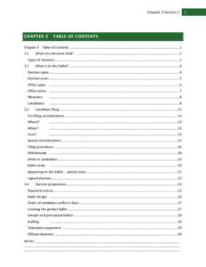 Chapter 3 Section 1  CHAPTER 3 TABLE OF CONTENTS