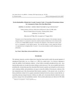 Proc Indian Natn Sci Acad 81 No. 1 February 2015 Special Issue, ppDOI: ptinsa/2015/v81i1c Printed in India. °