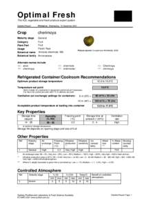 Optimal Fresh The fruit, vegetable and fresh produce expert system Detailed Report