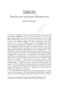 Chapter One  THE YOUTH OF GEORGE WASHINGTON TE