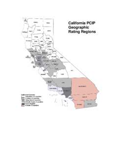 Microsoft Word - California PCIP Geographic Rating Regions.doc