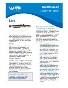 Fishing in Scotland / Cod / Seafood / Common ling / Sea Fish Industry Authority / Fishing / Demersal fish / Fish / Fisheries / Gadidae
