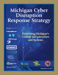 Michigan Cyber Disruption Response Strategy ARY AND VE