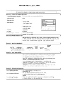 MATERIAL SAFETY DATA SHEET  5-Amino-2,3-dihydro-1,4- phthalazinedione(Luminol) SECTION 1 . Product and Company Idenfication  Product Name and Synonym: