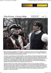 Film Review: A Royal Affair « FAN THE FIRE