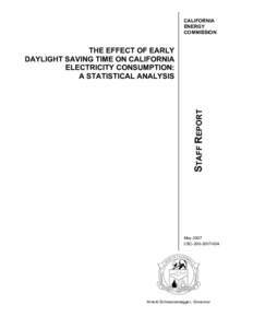 The Effect of Early Daylight Saving Time on California Electricity Consumption: A Statistical Analysis