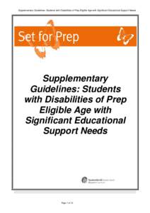 Educational psychology / Education policy / Education reform / Inclusion / Early childhood intervention / Developmental disability / Queensland State Schools / Individuals with Disabilities Education Act / Individualized Education Program / Education / Disability / Special education