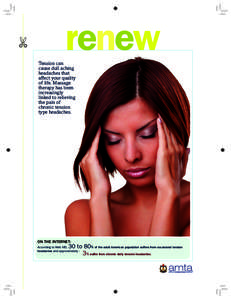 renew  Tension can cause dull aching headaches that affect your quality