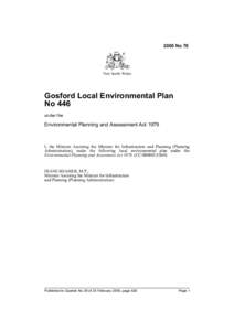 2005 No 70  New South Wales Gosford Local Environmental Plan No 446