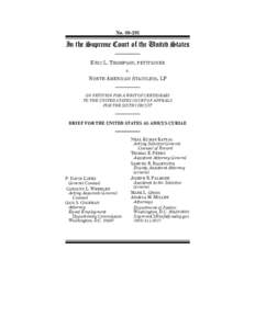 Thompson v. North American Stainless (S. Ct.) - Brief as Amicus (Invitation)