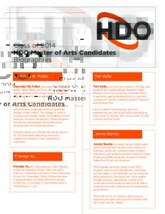 Class of 2014 HDO Master of Arts Candidates Biographies Donaldo W. Puller  Teri Kelly