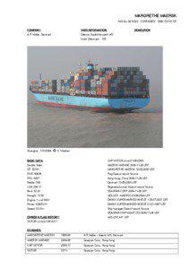 MARGRETHE MAERSK IMO No: [removed]CONTAINER[removed]GT COMPANY: