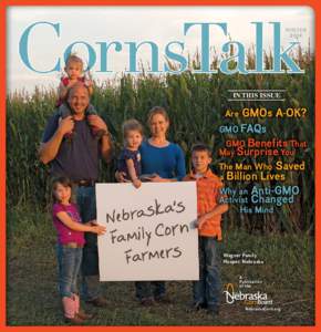 WINTER 2014 In This Issue  GMOs A-OK?