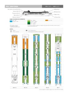 MSC SINFONIA  976 CABINS | 2679 GUESTS Deck Games, Schubert Deck 13