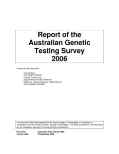 Medical specialties / Applied genetics / Genetic testing / Predictive testing / Parental testing / Genetic genealogy / Prevention of Tay–Sachs disease / Medicine / Medical genetics / Medical tests