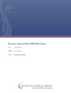 Halton Hills /  Ontario / Public library / Toronto / Canadian National Exhibition / Ontario / Provinces and territories of Canada / Halton Hills Public Library