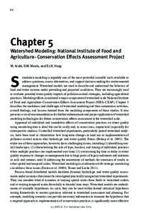 84  Chapter 5 Watershed Modeling: National Institute of Food and Agriculture–Conservation Effects Assessment Project M. Arabi, D.W. Meals, and D.LK. Hoag