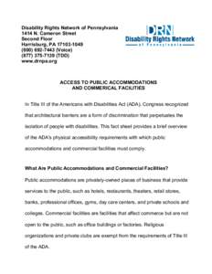 Accessibility / Disability rights movement / Design / Disability / Law / Parking space / Section 508 Amendment to the Rehabilitation Act / Section 504 of the Rehabilitation Act / Disability rights / 101st United States Congress / Americans with Disabilities Act