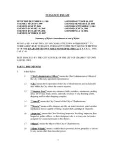Microsoft Word - Nuisance Bylaw - amended Oct[removed]doc