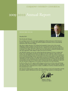 [removed]Annual Report  MESSAGE FROM THE CEO November 2010 Dear Friends and Colleagues,