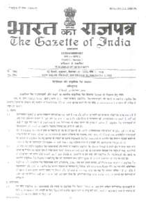 GOVERNMENT OF INDIA MINISTRY OF PETROLEUM AND NATURAL GAS NOTIFICATION New Delhi, the 20th November, 2002