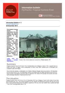 Emergency management / International Federation of Red Cross and Red Crescent Societies / Public safety / Tropical Cyclone Trina / Cyclone Daman / Pacific Ocean / Disaster preparedness / International Red Cross and Red Crescent Movement