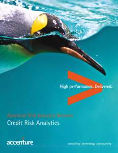 Accenture Risk Analytics Network  Credit Risk Analytics Accenture, as a leader in risk analytics, works closely with banks and other