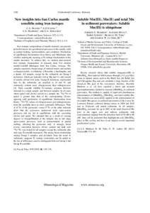 Goldschmidt Conference AbstractsNew insights into San Carlos mantle xenoliths using iron isotopes