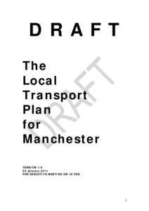 DRAFT The Local Transport Plan for