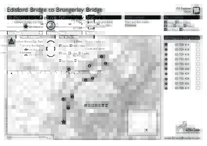 Edisford Bridge to Brungerley Bridge Start Point Distance/ Time  Edisford Bridge Car Park