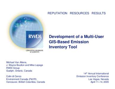 Development of a Multi-User GIS-Based Emission Inventory Tool