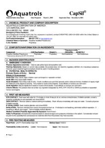 Occupational safety and health / Toxicity / Median lethal dose / Material safety data sheet / Toxic Substances Control Act / Dangerous goods / Methamphetamine / HAZMAT Class 6 Toxic and Infectious Substances / Toxicity category rating / Toxicology / Health / Safety